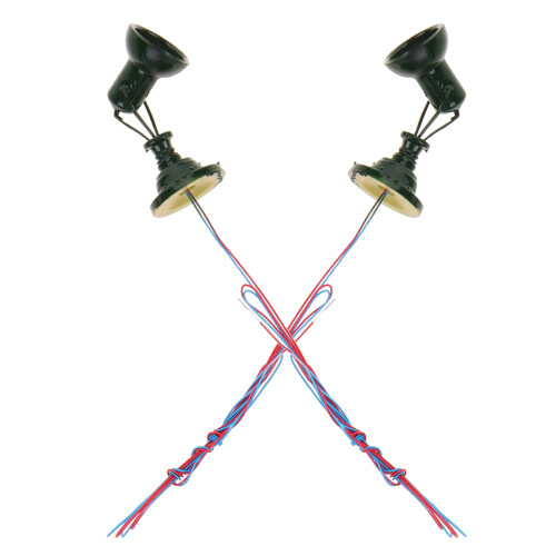 2Pcs Mini Railroad Signal Lamp For Sand Table Decor 2