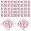 100Pcs Aluminum Foil Sheets For Chocolate Candy Wrappers 9