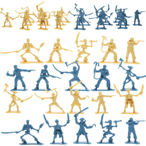 100 Pièces Mini Soldats Pirates Personnages Modèles De Table Sable