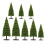 8Pcs Micro Model Trees Miniature For Woodland Scenery Diy Craft 1