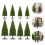 8Pcs Micro Model Trees Miniature For Woodland Scenery Diy Craft 4