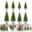 8Pcs Micro Model Trees Miniature For Woodland Scenery Diy Craft 3