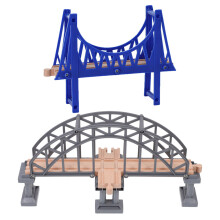 2Pcs Train Track Replacement Bridge Model Simulation DIY Accessory