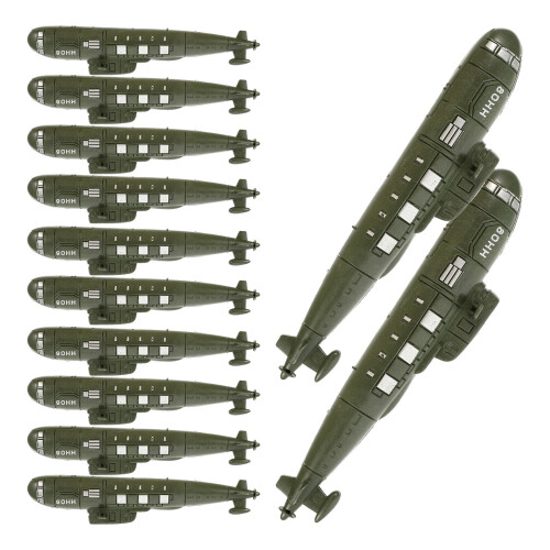 12Pcs Simulated Military Submarines Models For Sand Table Landscaping