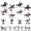 Mini Figurines Set Sand Table Soldier Models Tiny Knight With Horse 3