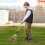 Telescopic Metal Rake Adjustable For Leaves Lawn Yard 5