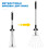 Telescopic Metal Rake Adjustable For Leaves Lawn Yard 11