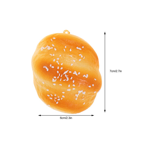 6Pcs Pu Roll Bread Model Simulation Toy Photo Prop 1