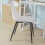SoBuy 2 Sedie in Ferro e Plastica Nere 5