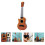 Simulation Guitar Toy Plastic Model Kids String Instrument Musical Toy 4