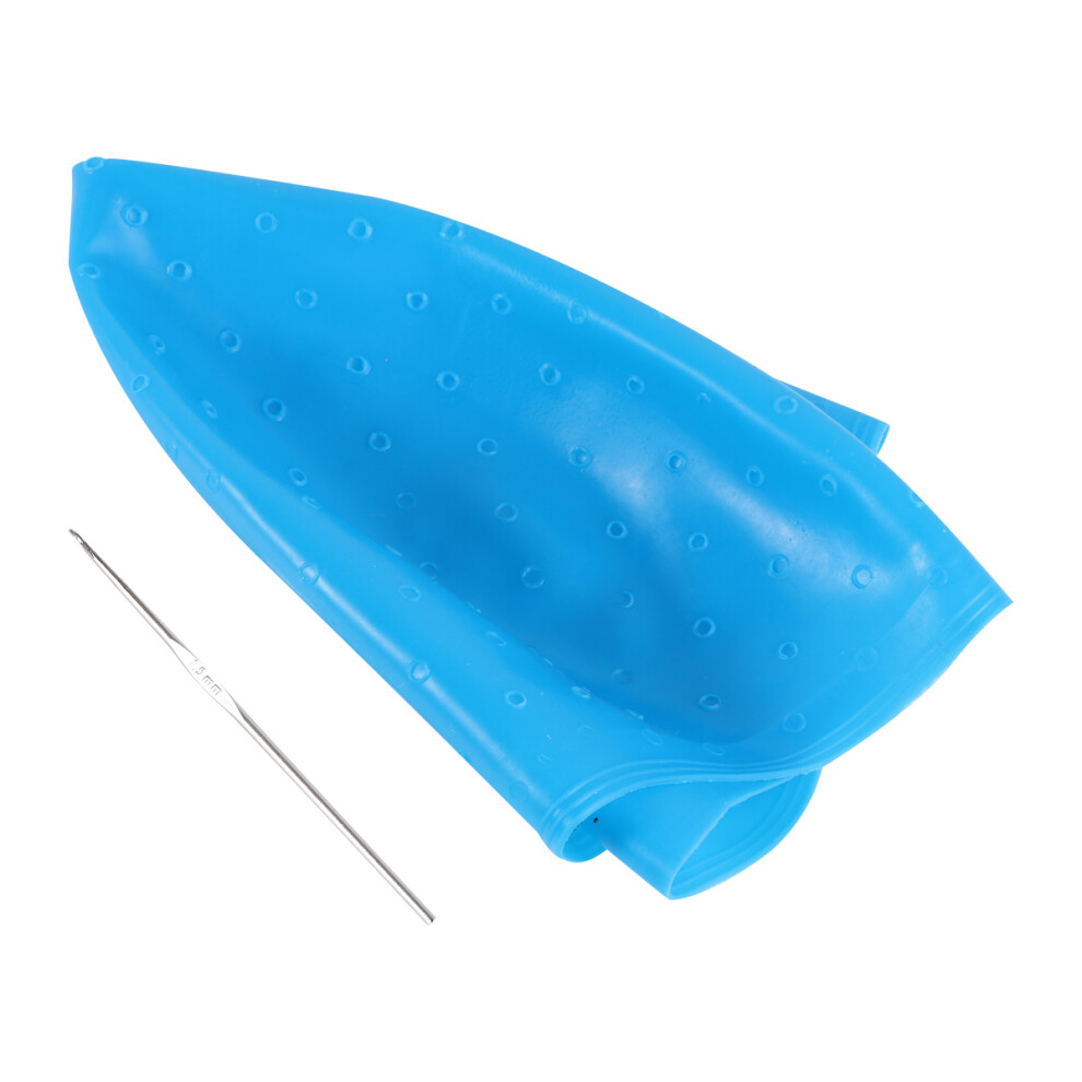 Ohphcall Blue Silicone Hair Highlight Tool With Needle For Coloring
