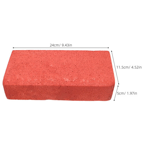 6Pcs Foam Bricks Red Miniature Simulation Blocks For Stage Movie Props 2