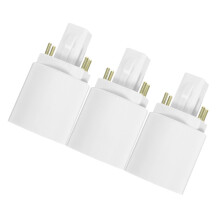 3Pcs G24Q To E27 4 Pin Light Socket Adapter For LED Bulb