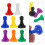 32Pcs Plastic Chess Pieces Multicolor Pawns Game Markers 5
