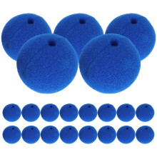 30Pcs Blue Clown Nose Sponge Foam 50Mm For Halloween Carnival Party
