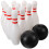 One Set Children'S Plastic Bowling Ball Toy Game 7