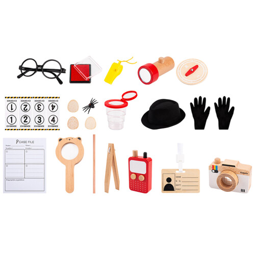 Set Kit Travestimento Bambino Detective con Ruolo 2