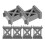 6Pcs Train Bridge Pier High Level Blocks Track Riser Supports 10