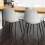 SoBuy 2 Sedie in Ferro e Plastica Nere 8