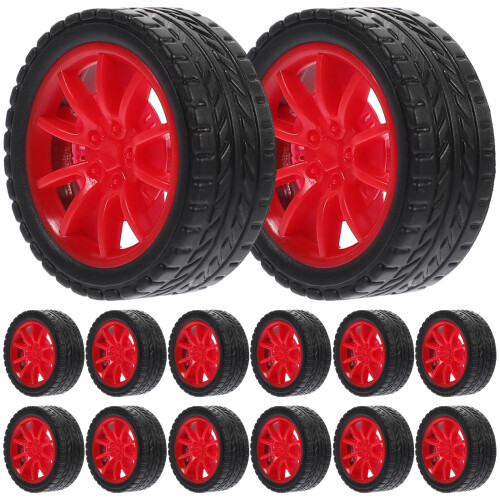 20Pcs Toy Car Wheels Replacement Diy Assembly For Kids Play 2
