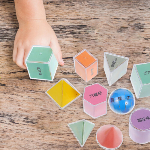 9Pcs Translucent 3D Shapes For Light Table Teaching And Sensory Play 2