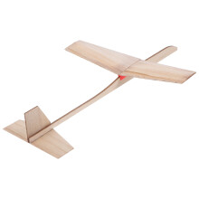 One Set Wooden Airplane Model Kit For Kids Diy Glider Craft Toy