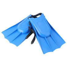 Kids Adjustable Flippers Fins For Swimming And Diving Training Blue