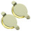 2Pcs Copper Peephole Cover For Apartment Privacy 10