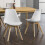SoBuy Sedia da Pranzo Bianca 2 Pezzi Fst58-W 2