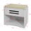 SoBuy Panca Scarpiera con Cuscino, Bianco 3