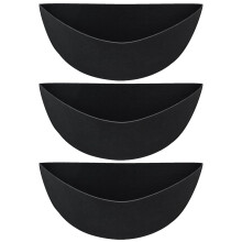Fabric Planter Liner 3Piece Felt Flower Basket Insert, Round Plant Pot, Grow Bag Refill, Indoor/Outdoor 12Inch