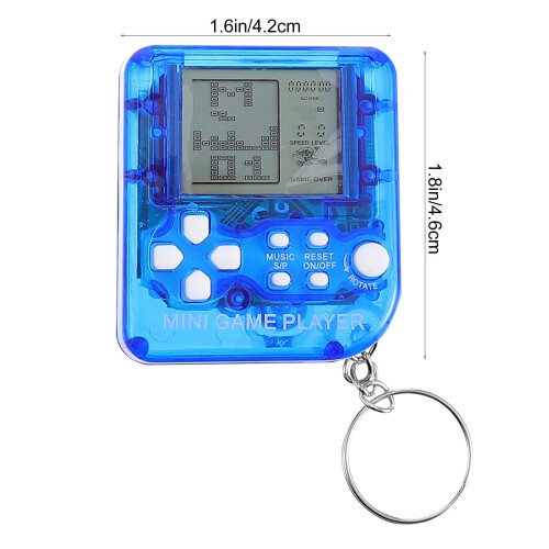 4Pcs Game Keychain Portable Console With Hanging Chains 1