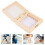 Khaki Reusable Microscope Slide Storage Case with Stable Material 5