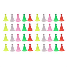 Pack Of 100 Pcs Mixed Color Plastic Checker Pegs For Board Games