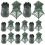 10 Set Mini Militari con e per Foto 8