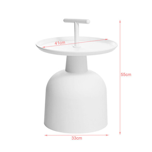 SoBuy Sofá Mesa Lateral com Rodas e Suporte Telefone 2