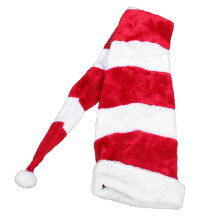 1Stk Roter Plüsch Weihnachtsmannhut Für Erwachsene Party