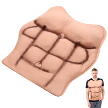 Fake Muscle Chest Prop For Halloween Costume And Cosplay