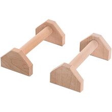 Joint-Friendly Wooden Parallettes, Calisthenics Equipment For Home Gym, Versatile Use, Non-Slip Handles, Resilient To Varying Weight, Custom Design Fo