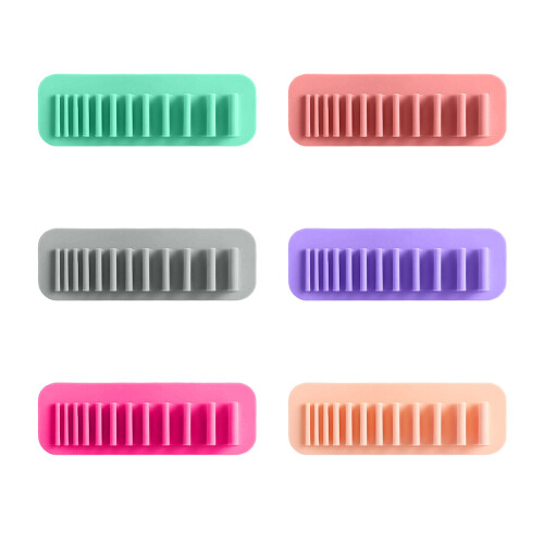 Silicone Wall-Mounted Brush Storage Rack Non-punching-Green 1