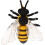 1Pc Bee Figurine Realistic Plastic Animal Model Educational Toy 9