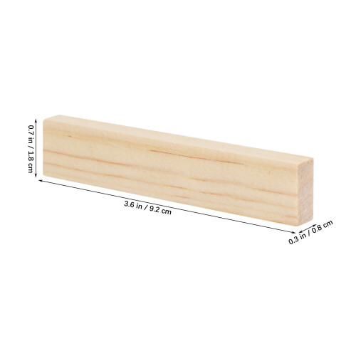 100Pcs Wooden Sticks: Solid Wood Planks For Crafting And Construction 2
