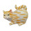 Étui distributeur de mouchoirs élégant, décoration-chat orange 1