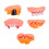 5Pcs Funny Artificial Teeth Prop Toy For Halloween Easter Party 1