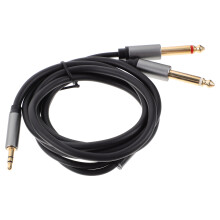 Splitter Audio Doppio 6,5 Mm A 3,5 Mm Per Telefono E Computer