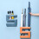 Support mural pour parapluies, support de rangement pour-Orange 6