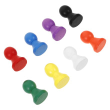 10Pcs Wooden Chess Pawns Small Pieces Board Game Supplies