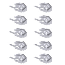 Support de chapeaux pour porte murale de placard, 10-Blanc