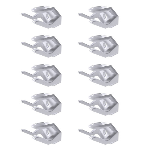 Support de chapeaux pour porte murale de placard, 10-Blanc