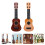 2Pcs Small Guitar Simulation Ukulele For Kids Musical Learning 4